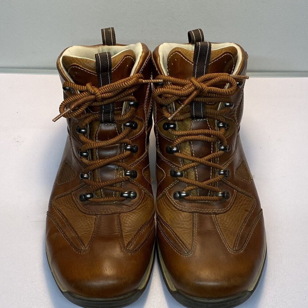 Rockport Mens Size 12 Boots Brown Leather Waterproof Hydro Shield Ankle EU 46.5 - Picture 4 of 12